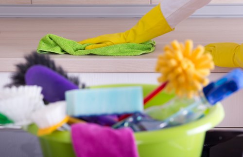 Hackney cleaners carrying out a risk assessment before cleaning