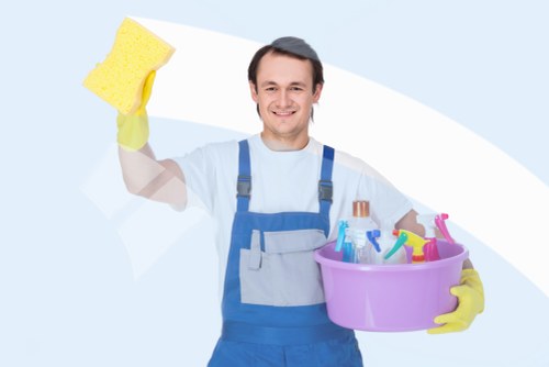 Hackney office cleaning team maintaining reception and meeting areas
