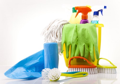 Office cleaning team in a Hackney business setting