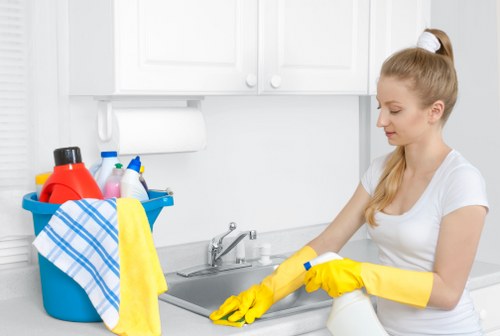 Post-build dust removal and surface polishing in Hackney