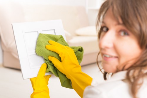 Commercial cleaners in Hackney maintaining a professional office space